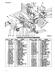 Toro 38542 and 38558 Toro 824 1028 Power Shift Snowthrower Parts Catalog, 1999 page 4