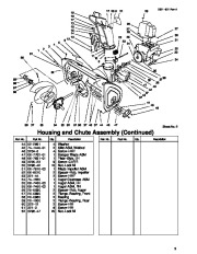 Toro 38542 and 38558 Toro 824 1028 Power Shift Snowthrower Parts Catalog, 1999 page 5