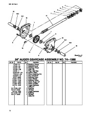 Toro 38542 and 38558 Toro 824 1028 Power Shift Snowthrower Parts Catalog, 1999 page 6