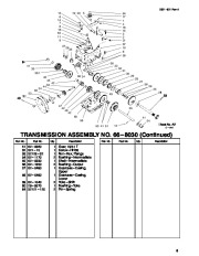 Toro 38542 and 38558 Toro 824 1028 Power Shift Snowthrower Parts Catalog, 1999 page 9