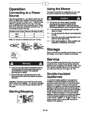 Toro 51586 Power Sweep Blower Owners Manual, 2000 page 3
