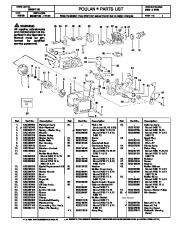 Poulan 3450 3750 Chainsaw Parts List page 1