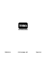 Toro Owners Manual page 44