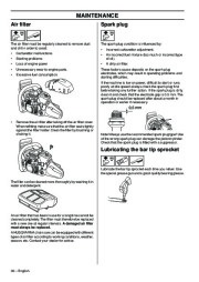 Husqvarna 570 576XP 576XPG Chainsaw Owners Manual, 2001,2002,2003,2004,2005,2006,2007,2008,2009,2010 page 36