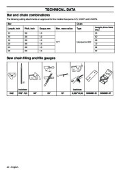 Husqvarna 570 576XP 576XPG Chainsaw Owners Manual, 2001,2002,2003,2004,2005,2006,2007,2008,2009,2010 page 42