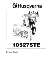 Husqvarna 10527STE Snow Blower Owners Manual, 2004,2005,2006,2007,2008,2009 page 1