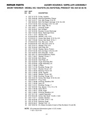 Husqvarna 10527STE Snow Blower Owners Manual, 2004,2005,2006,2007,2008,2009 page 21