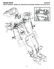 Husqvarna 10527STE Snow Blower Owners Manual, 2004,2005,2006,2007,2008,2009 page 24