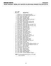 Husqvarna 10527STE Snow Blower Owners Manual, 2004,2005,2006,2007,2008,2009 page 25