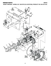 Husqvarna 10527STE Snow Blower Owners Manual, 2004,2005,2006,2007,2008,2009 page 26