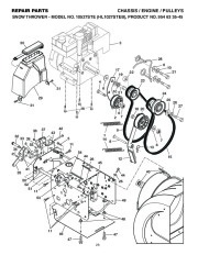 Husqvarna 10527STE Snow Blower Owners Manual, 2004,2005,2006,2007,2008,2009 page 28