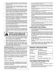 Husqvarna 10527STE Snow Blower Owners Manual, 2004,2005,2006,2007,2008,2009 page 3
