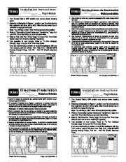 Toro Installation Instructions Control Sprinkler Irrigation Owners Manual page 1