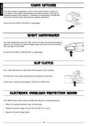 Husqvarna 315 318 Electric Chainsaw Owners Manual, 2002,2003,2004,2005 page 13