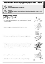 Husqvarna 315 318 Electric Chainsaw Owners Manual, 2002,2003,2004,2005 page 14