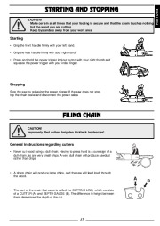 Husqvarna 315 318 Electric Chainsaw Owners Manual, 2002,2003,2004,2005 page 18