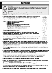 Husqvarna 315 318 Electric Chainsaw Owners Manual, 2002,2003,2004,2005 page 7