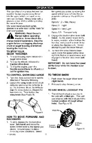 Craftsman 536.887990 Craftsman 29-Inch Snow Thrower Owners Manual page 11