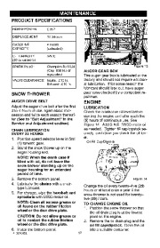 Craftsman 536.887990 Craftsman 29-Inch Snow Thrower Owners Manual page 17