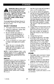 Craftsman 536.887990 Craftsman 29-Inch Snow Thrower Owners Manual page 29