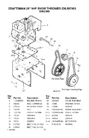 Craftsman 536.887990 Craftsman 29-Inch Snow Thrower Owners Manual page 34