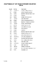 Craftsman 536.887990 Craftsman 29-Inch Snow Thrower Owners Manual page 39