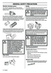 Husqvarna 340 340e 345e 350 Chainsaw Owners Manual, 2007,2008,2009,2010 page 10