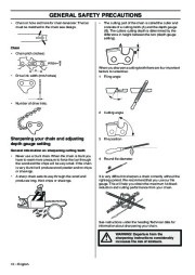 Husqvarna 340 340e 345e 350 Chainsaw Owners Manual, 2007,2008,2009,2010 page 12