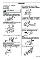 Husqvarna 340 340e 345e 350 Chainsaw Owners Manual, 2007,2008,2009,2010 page 17