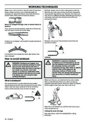 Husqvarna 340 340e 345e 350 Chainsaw Owners Manual, 2007,2008,2009,2010 page 30