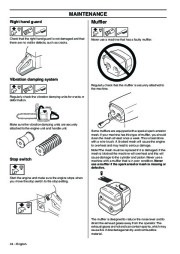 Husqvarna 340 340e 345e 350 Chainsaw Owners Manual, 2007,2008,2009,2010 page 34