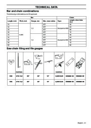 Husqvarna 340 340e 345e 350 Chainsaw Owners Manual, 2007,2008,2009,2010 page 41