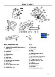 Husqvarna 340 340e 345e 350 Chainsaw Owners Manual, 2007,2008,2009,2010 page 5