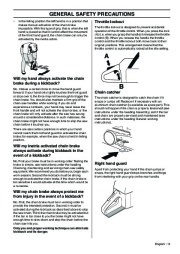 Husqvarna 340 340e 345e 350 Chainsaw Owners Manual, 2007,2008,2009,2010 page 9