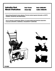 Murray 624808X4NA Snow Blower Owners Manual page 1