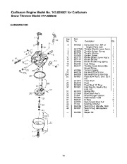 Craftsman 247.888530 Craftsman 28-Inch Snow Thrower Owners Manual page 39