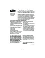 Ariens Sno Thro 932105 8526 932506 8526 Snow Blower Owners Manual page 29