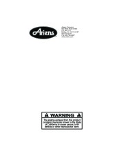 Ariens Sno Thro 932105 8526 932506 8526 Snow Blower Owners Manual page 30