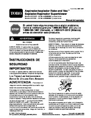 Toro 51591 Super Blower/Vacuum Manual del Propietario, 2005, 2006, 2007 page 1