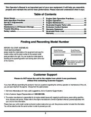 MTD 54M Series 21 Inch Rotary Lawn Mower Owners Manual page 2
