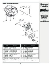 MTD 610 Hydrostatic Lawn Tractor Mower Parts List page 11