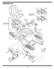 MTD 610 Hydrostatic Lawn Tractor Mower Parts List page 2