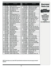 MTD 610 Hydrostatic Lawn Tractor Mower Parts List page 3