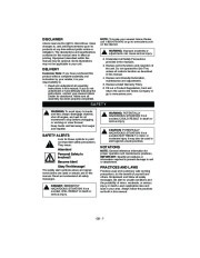 Ariens Sno Thro 932036 524 932037 724 932504 524 932505 724 Snow Blower Owners Manual page 7