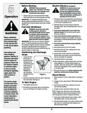 MTD 230 240 250 260 261 S230 S240 S250 S260 S261 Snow Blower Owners Manual page 8