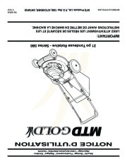 MTD Gold 580 21 Inch Rotary Mower Lawn Mower Owners Manual page 28