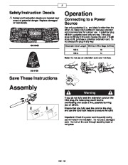 Toro 51586 Power Sweep Blower Owners Manual, 2005, 2006, 2007, 2008 page 2