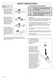 Husqvarna 362XP 365 371XP Chainsaw Owners Manual, 1999 page 14