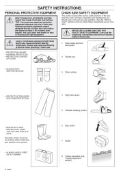 Husqvarna 362XP 365 371XP Chainsaw Owners Manual, 1999 page 4