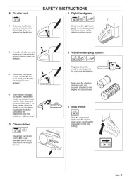 Husqvarna 362XP 365 371XP Chainsaw Owners Manual, 1999 page 9